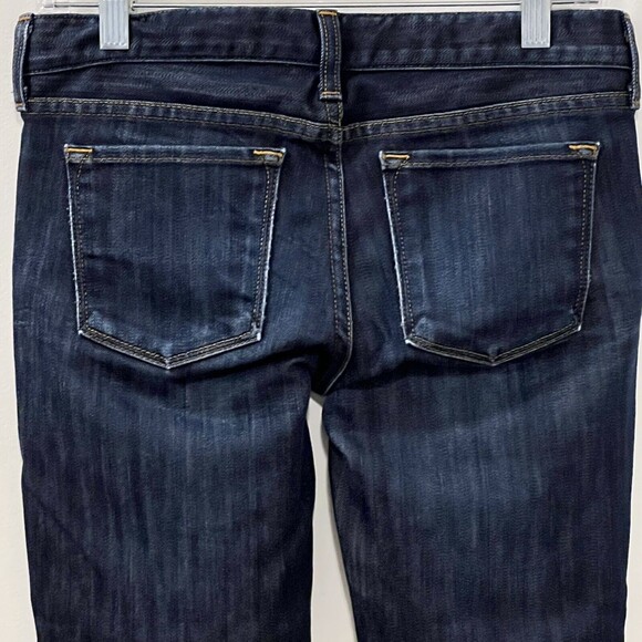 J. Crew Womens Toothpick Ankle Stretch Skinny Jeans Dark Blue Size 26 USA Made - Picture 4 of 12